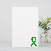 Organspende-grünes Band 3 Briefpapier (Stehend Vorderseite)