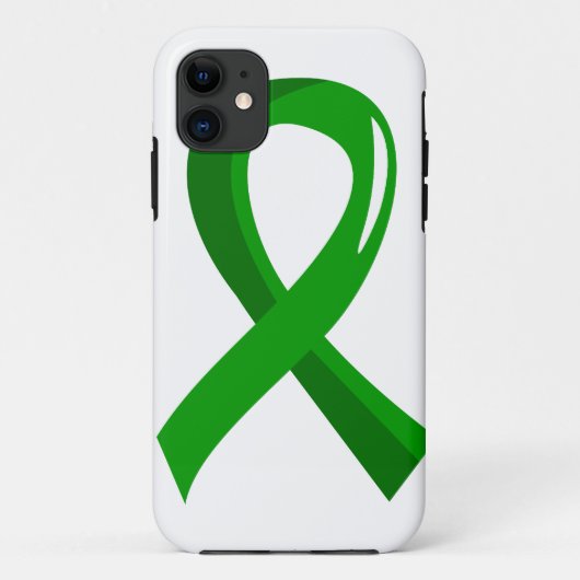 Organspende-grünes Band 3 Case-Mate iPhone Hülle (Rückseite)