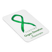 Organspende Grünes Bewusstsein Magnet (Rechte Seite)