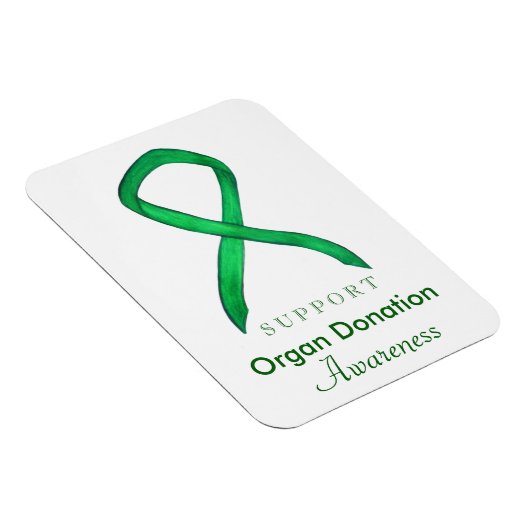 Organspende Grünes Bewusstsein Magnet (Rechte Seite)