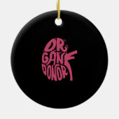 Organspende Niere Keramik Ornament (Hinten)