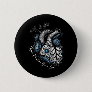 Organspende Rette Herztransplantation Button