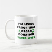 Organspende Rette Leben Kaffeetasse (Links)
