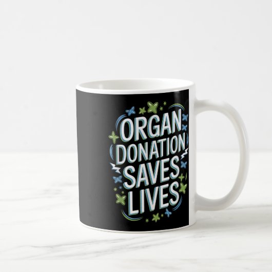 Organspende Rette Lebenszeit durch nationale Spend Kaffeetasse (Rechts)