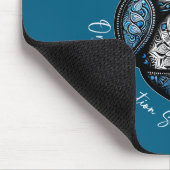 Organspende rettet Leben Herztransplantation Cardi Mousepad (Ecke)
