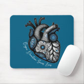 Organspende rettet Leben Herztransplantation Cardi Mousepad (Mit Mouse)