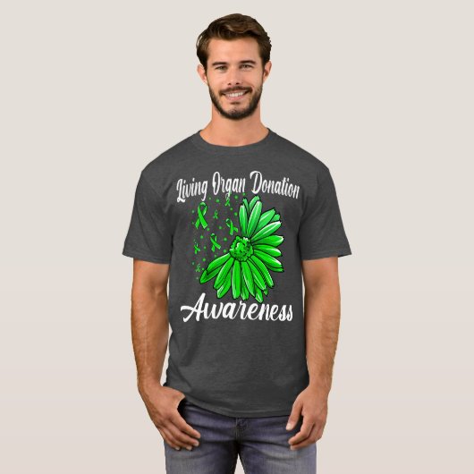 Organspende Sensibilisierungsorgan Spender T-Shirt (Vorne ganz)