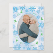 Organspende Transplantation Weihnachtsfeiertag Fot Feiertagskarte (Vorderseite)