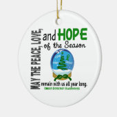 Organspende-Weihnachten 3 Keramik Ornament (Links)
