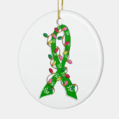 Organspende-Weihnachtslicht-Band Keramik Ornament (Links)