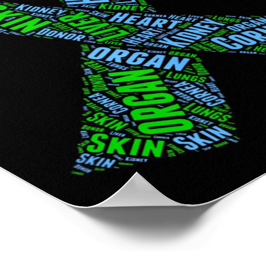 Organspendenbewusstsein Transplantation oder Empfä Poster (Ecke)