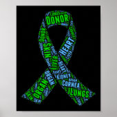 Organspendenbewusstsein Transplantation oder Empfä Poster (Vorne)