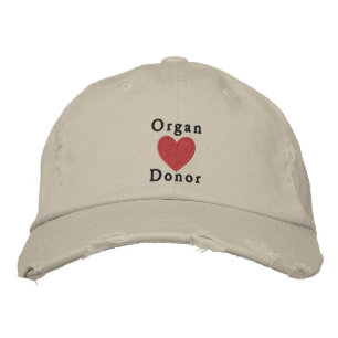 Organspender Bestickte Kappe