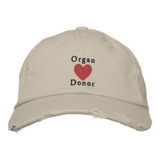 Organspender Bestickte Kappe