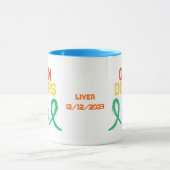 Organspender farblich angepasster Design-Kaffee Tasse (Zentrum)