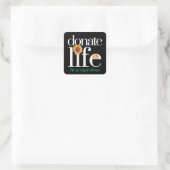 Organspender Lebensspende Aufkleber (Tasche)