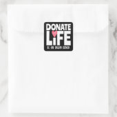 Organspender Lebensspende Aufkleber (Tasche)