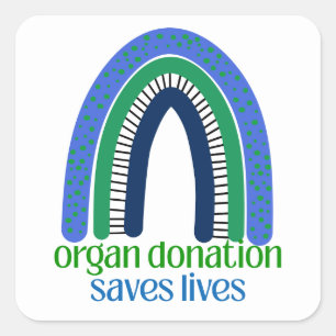 Organspender retten Leben Aufkleber