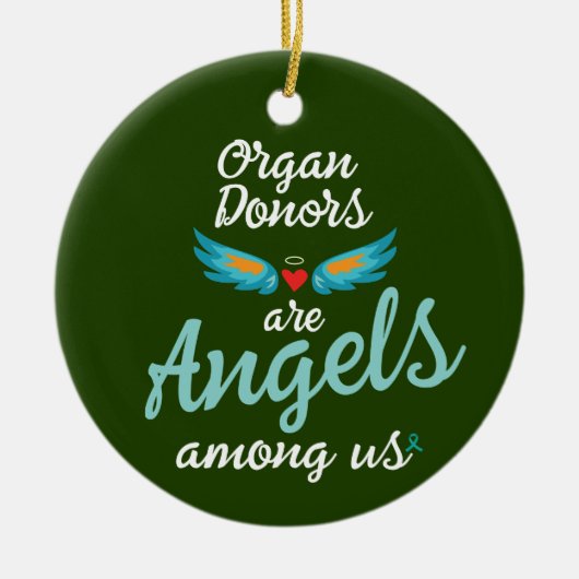 Organspender sind Engel unter uns Ornament (Vorne)