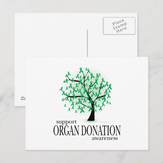 Organspenderbaum Postkarte (Vorne/Hinten)
