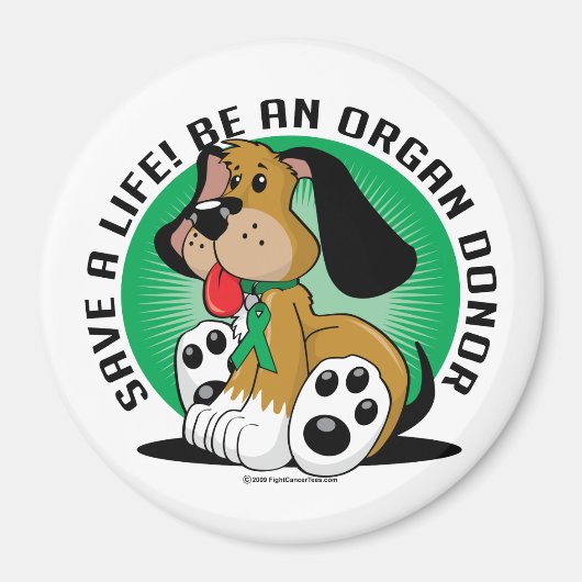 Organspenderhund Magnet (Vorne)