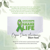 Organspenderin Awareness Beach Handtuch
