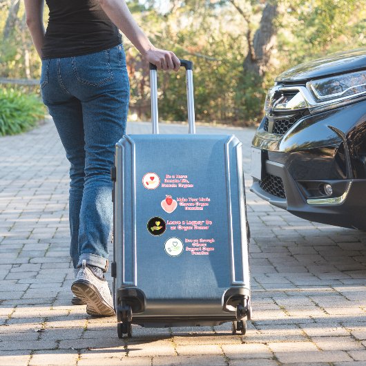 Organspendersticker-Set Aufkleber (Koffer Insitu)