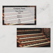 Organtastatur Visitenkarte (Vorne/Hinten)