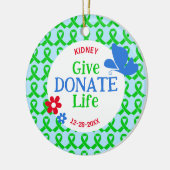 Organtransplantation bei lebensgrünem Band Keramik Ornament (Links)