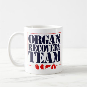 Organtransplantation Erholung Team Organbeschaffun Kaffeetasse