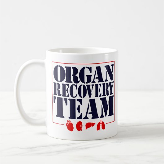 Organtransplantation Erholung Team Organbeschaffun Kaffeetasse (Links)