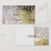 Organza Fabric-Blume Visitenkarte (Vorne/Hinten)