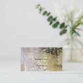 Organza Fabric-Blume Visitenkarte (Stehend Vorderseite)