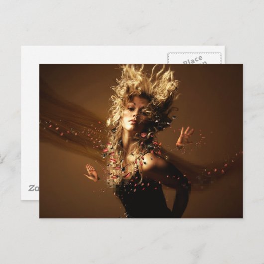 Orgasmus Postkarte (Vorne/Hinten)