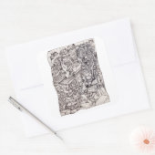 Orgel der Besorgnis Quadratischer Aufkleber (Umschlag)