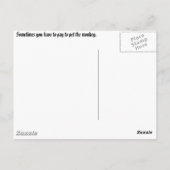 Orgel-Grinder Postkarte (Rückseite)