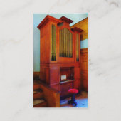 Orgel in der Kirche Visitenkarte (Rückseite)