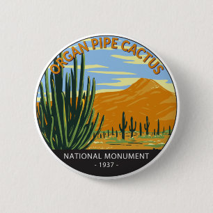 Orgel Pipe Cactus National Monument Arizona Button