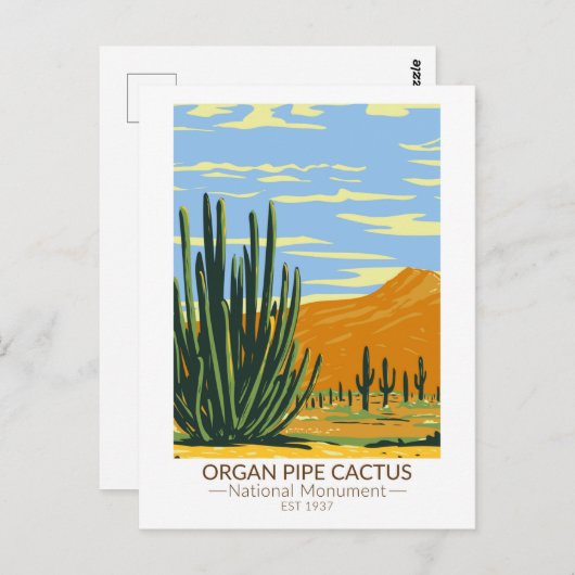Orgel Pipe Cactus National Monument Arizona Postkarte (Vorne/Hinten)