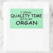 Orgel-Rechteckaufkleber Rechteckiger Aufkleber (Tasche)