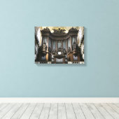 Orgel St Sulpice Leinwanddruck (Insitu (Holzboden))