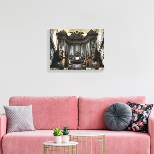 Orgel St Sulpice Leinwanddruck (Insitu (Wohnzimmer))