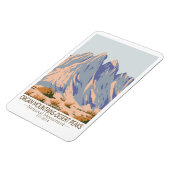 Orgelgebirge Wüstengipfel Nationaldenkmal Magnet (Linke Seite)