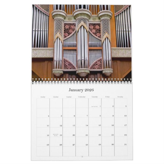 Orgelkalender Nah Nr. 1 Kalender (Jan 2026)