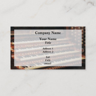 Orgelklavier Visitenkarte