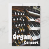 OrgelkonzerEinladung - Tastaturen Einladung (Vorderseite)