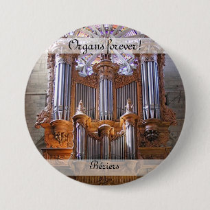 Orgeln für immer! Béziers Kathedrale Knopf Button