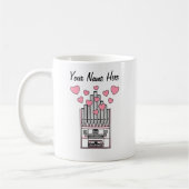 Orgelorgel Custom Wedding Tasse Organist Musiker (Links)