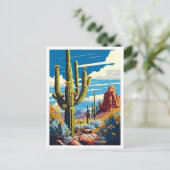 Orgelpfeife Kaktus Arizona Reisebild Postkarte (Stehend Vorderseite)
