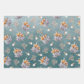 Orgelpfeife Korallenfisch unter einem tiefen Grüne Geschenkpapier Set (Vorderseite 2)